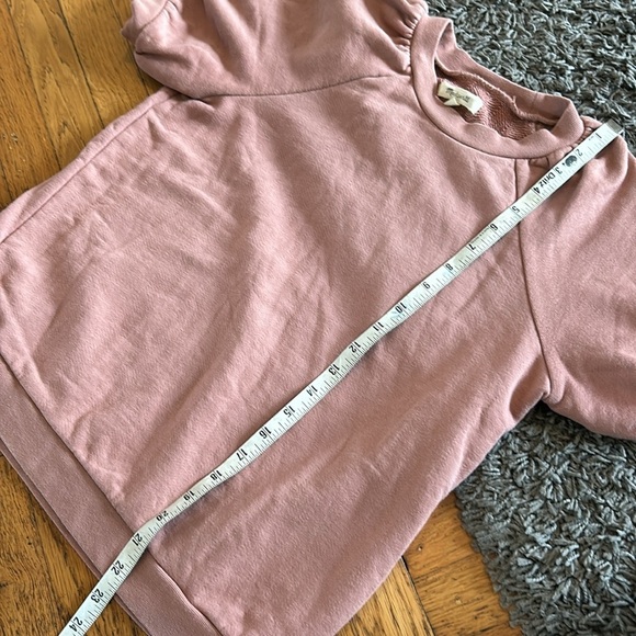 Madewell Puff-Sleeve Sweatshirt Tee Dusty Rose Size XXS - Picture 8 of 11